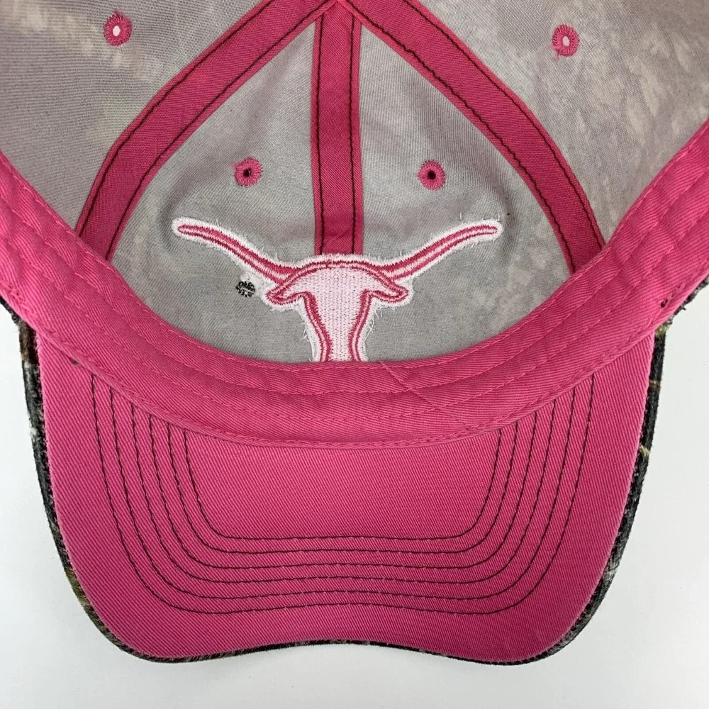 Texas Longhorns Camo Hat Ladies Pink OSFA Captivating Baseball Cap Mossy Oak